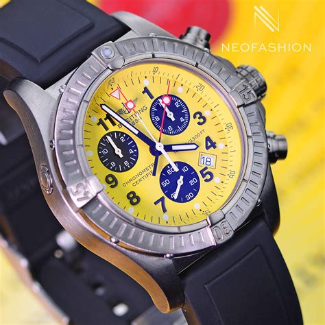 breitling avenger m1 e73360 chronograph yellow dial|breitling e73360.